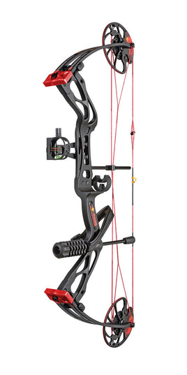 30-06 Outdoors Warrior River Courage Compound Bow Package - RH - Black - Adjustable 20# - 70#